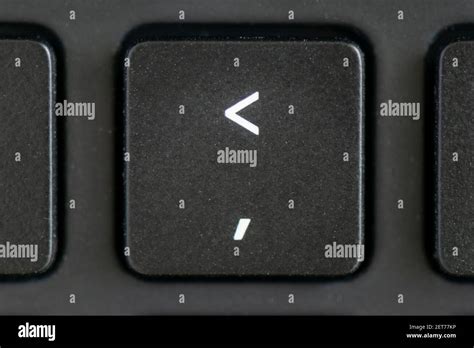 Comma key on a laptop keyboard Stock Photo - Alamy