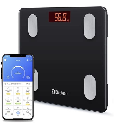 Bluetooth body fat scale digital bathroom scales ios android app ...