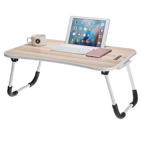 Laptop Lap Tray Light Portable Desk Notebook Breakfast Bed Tray Desk Table With Drawer | Walmart ...