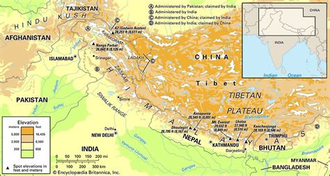 Verde Soldado petróleo himalayas map Hornear Hacer un nombre Remontarse