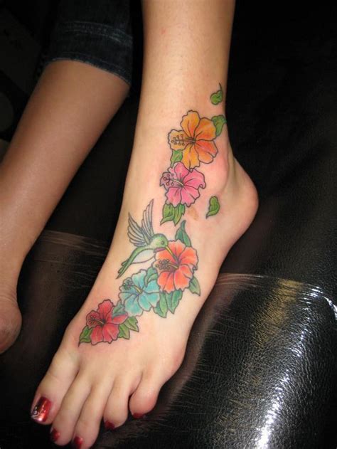 flower tattoos | Foot Tattoos Design