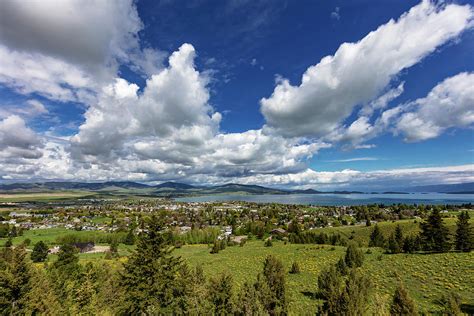 Town Of Polson, Montana, USA Photograph by Chuck Haney - Pixels