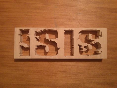 ISIS band logo wood carving by Eleven1129 on DeviantArt