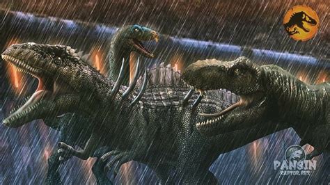 Theriziosaurus t.rex vs giganotosaurus. Jurassic world. | Jurassic ...