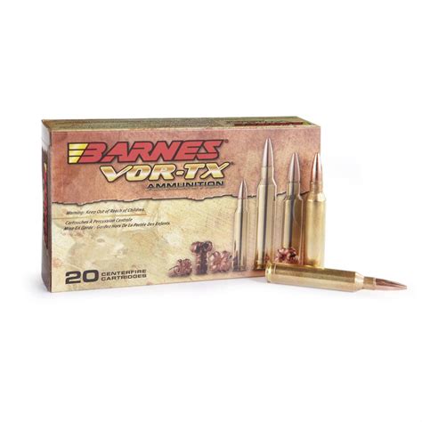 Barnes VOR-TX, 7mm Remington Magnum, TTSX-BT, 160 Grain, 20 Rounds - 223796, 7mm Remington ...