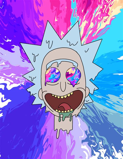 Matthew Ricci - Rick and Morty Trippy Art