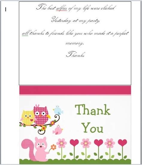 Free Thank You Card Templates - Free Word Templates