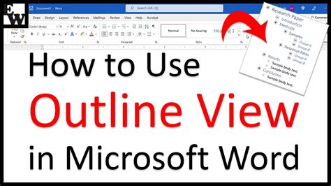 How to Use Outline View in Microsoft Word (PC & Mac) - YouTube