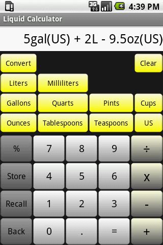 Liquid Calculator - Android Apps on Google Play