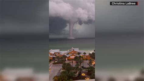 Is a waterspout dangerous? Large tornado spotted off Gulf coast in Destin, Florida amid weather ...