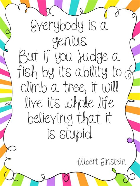 Einstein Everybody Is A Genius Quotes. QuotesGram