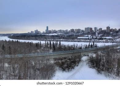 Edmonton Winter River Valley Stock Photo 1291020667 | Shutterstock