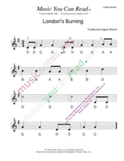 "London's Burning," Traditional English Round/Canon, Lyrics, "London's ...