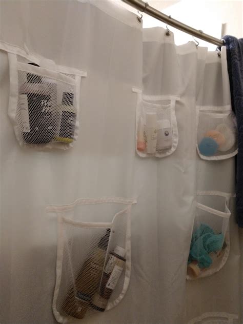 A shower curtain with pockets!!! : r/DidntKnowIWantedThat