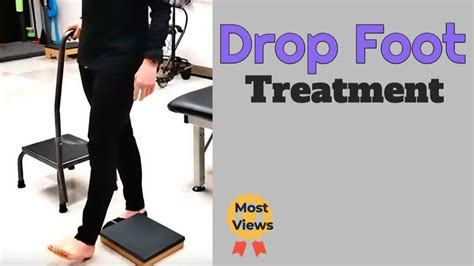 Foot Drop Treatment (no narrative) | Foot drop, Foot drop exercises, Stroke rehab exercises