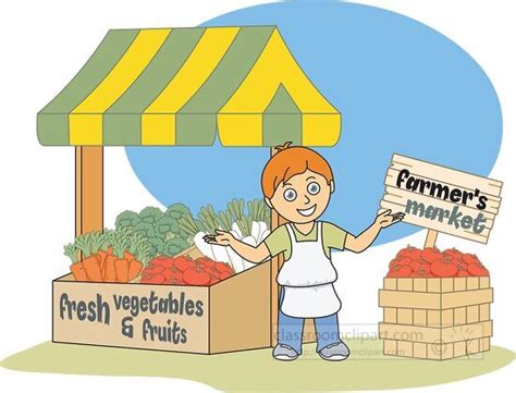 Agriculture Clipart-farmers market clipart