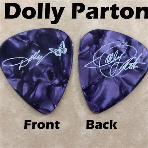 Dolly Parton novelty signature guitar pick (NOT... - Depop