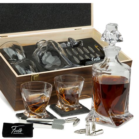 Whiskey 10 Bullets Decanter Gift Set - Frolk Bar Gift Sets