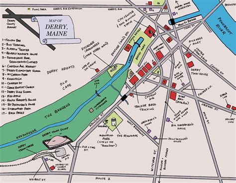 Map of Derry | Mapa, Stranger things elenco, Filmes