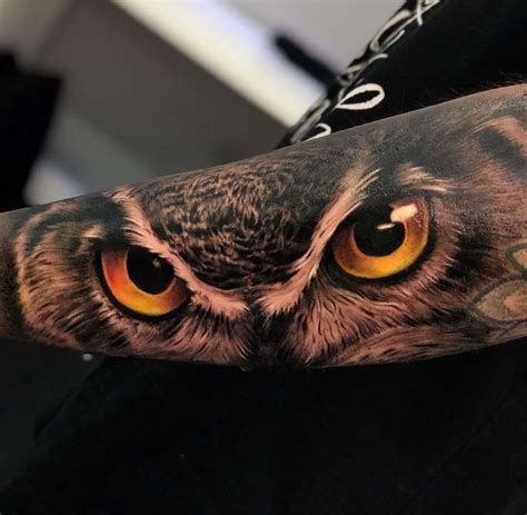 12+ Realistic Owl Eyes Tattoo Designs | PetPress