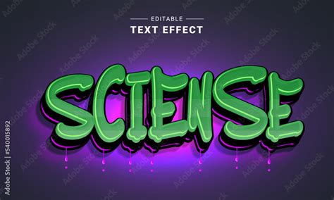 Graffiti 3D Text Effect Generator Stock Vector | Adobe Stock