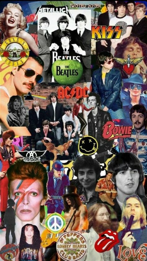 Download 80s Rock Musicians Collage Wallpaper | Wallpapers.com