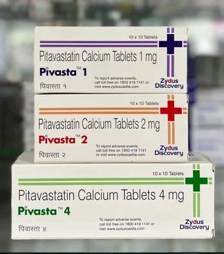 Tablets Pivasta Pitavastatin Tablet, For Personal, As Directed By ...