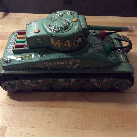 #toys #vintagetoys Tin M-4 US ARMY TANK TAIYO JAPAN RARE TOY | Toy ...