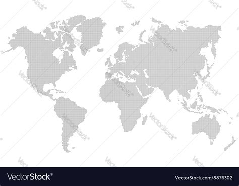 World-map dotted Royalty Free Vector Image - VectorStock