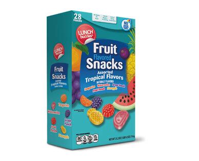 Tropical or Strawberry Fruit Flavored Snacks - Lunch Buddies | ALDI US