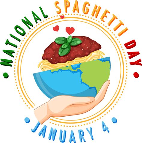 National Spaghetti Day Banner Design 14000036 Vector Art at Vecteezy