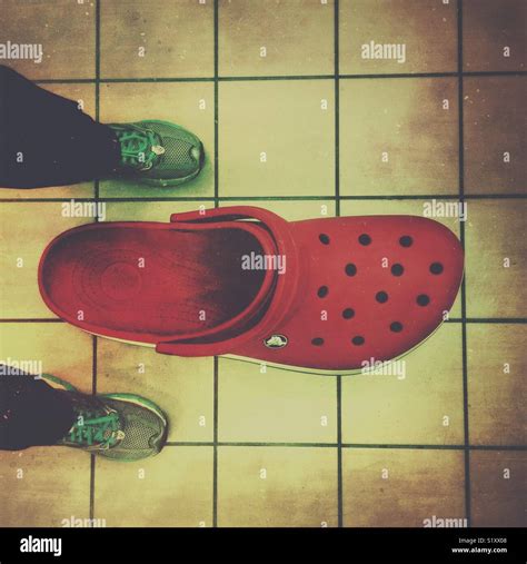 Giant Crocs shoe Stock Photo - Alamy