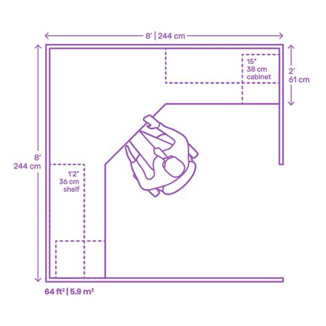 L-Shape Management Workstation | Cubicle Dimensions & Drawings | Dimensions.Guide