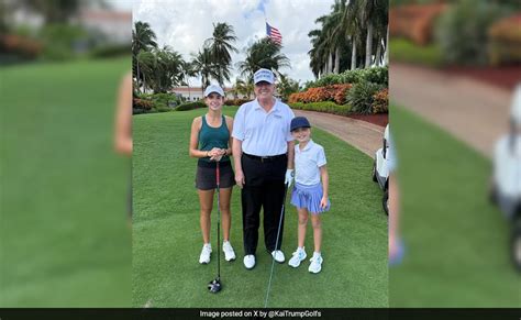 Kai Trump Plays Golf With Grandpa Donald Trump. Bonus: Elon Musk