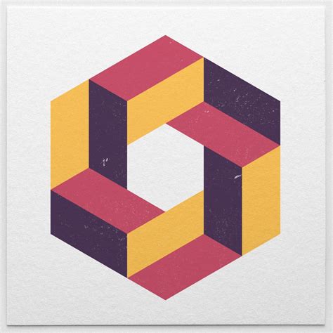 Made with isometric: pattern, 3D, illusion, colour | Geometric drawing, Geometric art, Geometry art