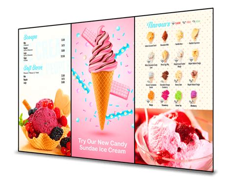 Digital Menu Boards for Ice Cream Shops - Netvisual Digital Signage ...