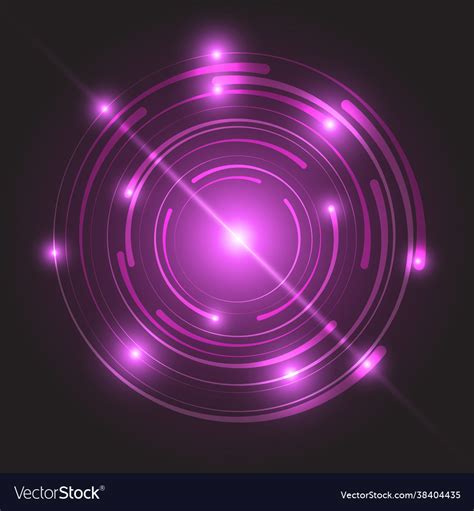 Beautiful pink glowing circle light Royalty Free Vector