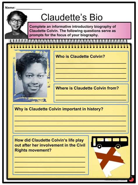 Claudette Colvin Facts, Worksheets, Activism, Life & Biography For Kids