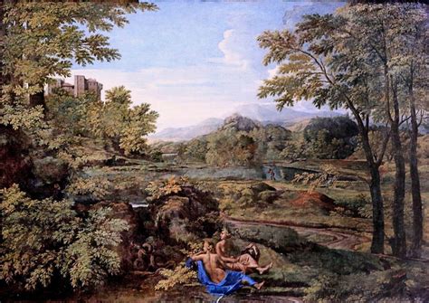 Nicolas Poussin: Rome Landscape With Two Nymphs. Fine Art - Etsy