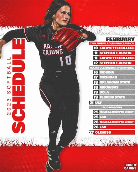 Ull Softball Schedule 2023 - GeniWalactes