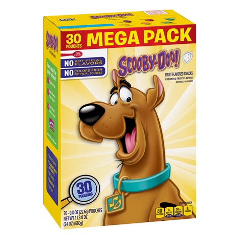 Fruit Snacks Scooby Doo Snacks, Mega Pack, 30 ct, 24 oz - Walmart.com