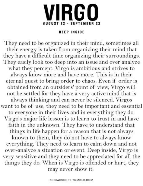 Virgo Traits Tumblr