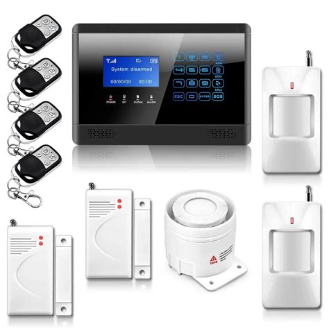 Wireless& Wired GSM Alarm System SMS Home House Security Inturder Alarm System Siren Door Sensor ...