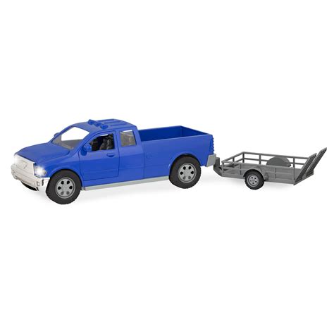 Kubota 1/18 Pickup Truck And Trailer W Mower, Figure Accessories By New Ray ...