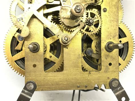 Antique Brass Mechanical Dual-Chime Clock Movement for Parts | 22981 – Tamarack Shack Antiques