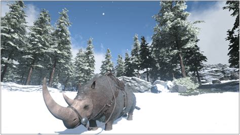 Ark Woolly Rhino (Abilities, Taming, Food, Saddle, Breeding, Drops ...