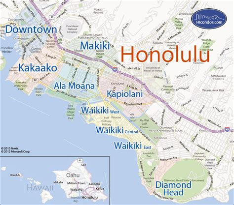 Map Of Honolulu Hawaii – Map Of The Usa With State Names