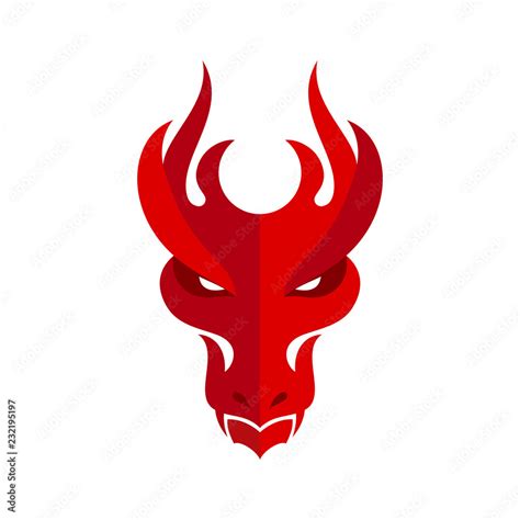 Dragon Head Icon Stock Vector | Adobe Stock