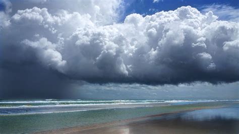 Sun & Rain - Tropal Storm Hermine (tropical+storm clouds beach ). Photo by… | Weather ...