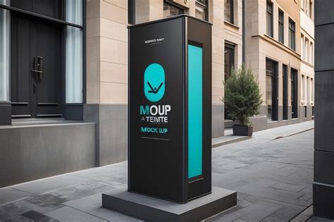 Premium AI Image | signage mockup template